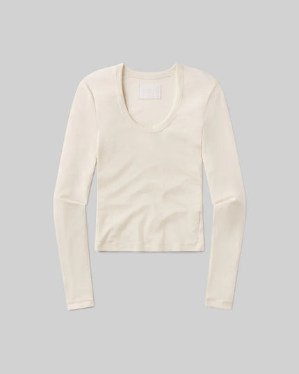 Mara U Neck Long Sleeve In Dune