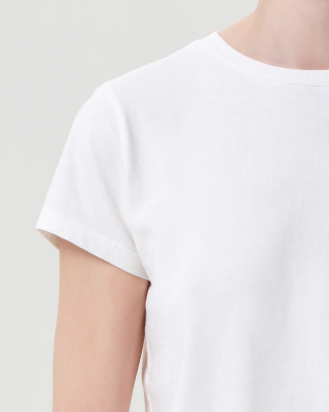Adine Shrunken Tee In White Ash