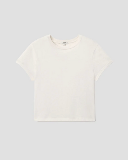 Adine Shrunken Tee In White Ash