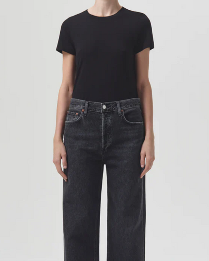 Annise Slim Tee in Black