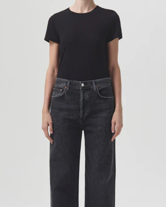 Annise Slim Tee in Black