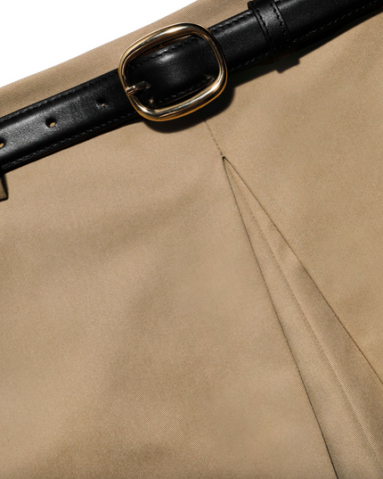 Beige Cotton Skort