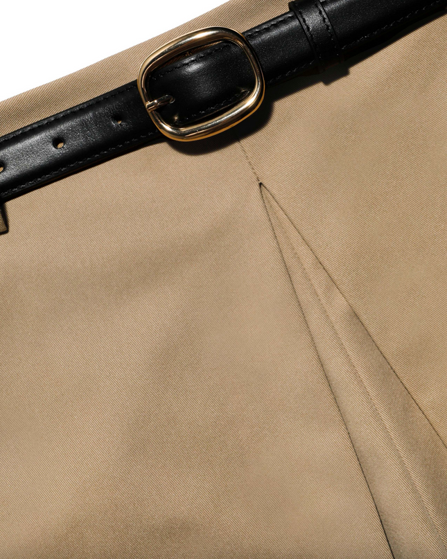 Beige Cotton Skort