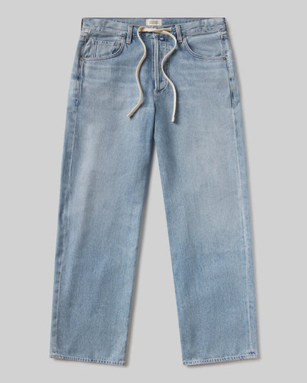 Brynn Drawstring Trouser In Blue Lace
