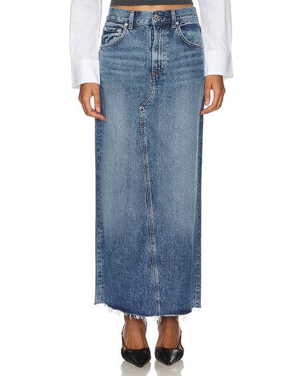 Circolo Reworked Maxi Skirt in Glis