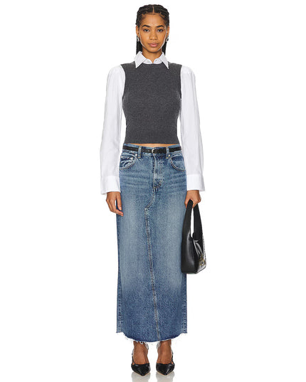 Circolo Reworked Maxi Skirt in Glis