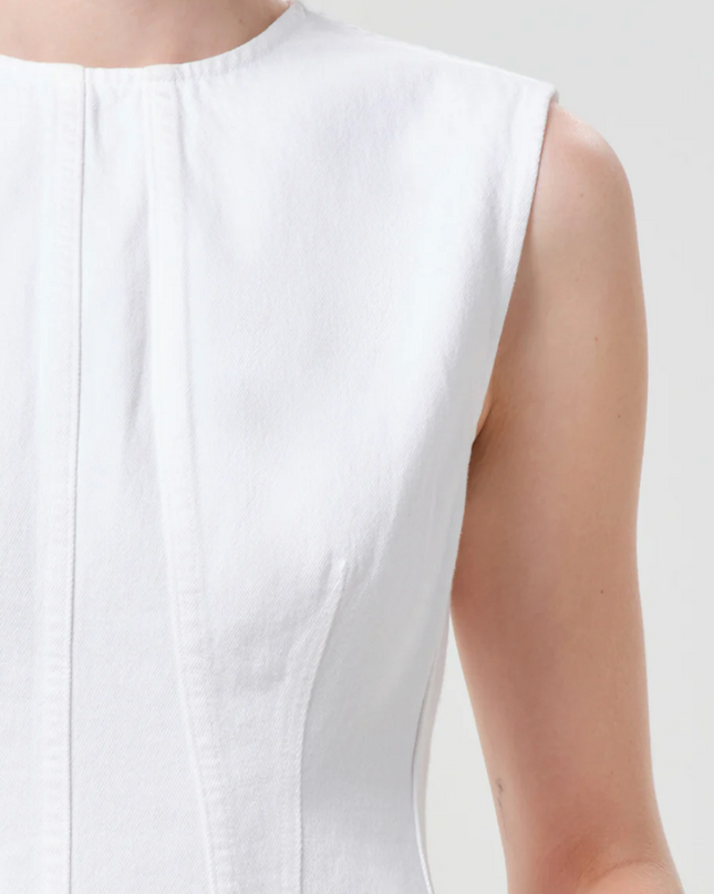 Corbin Denim Shell Shirt In Marshmallow