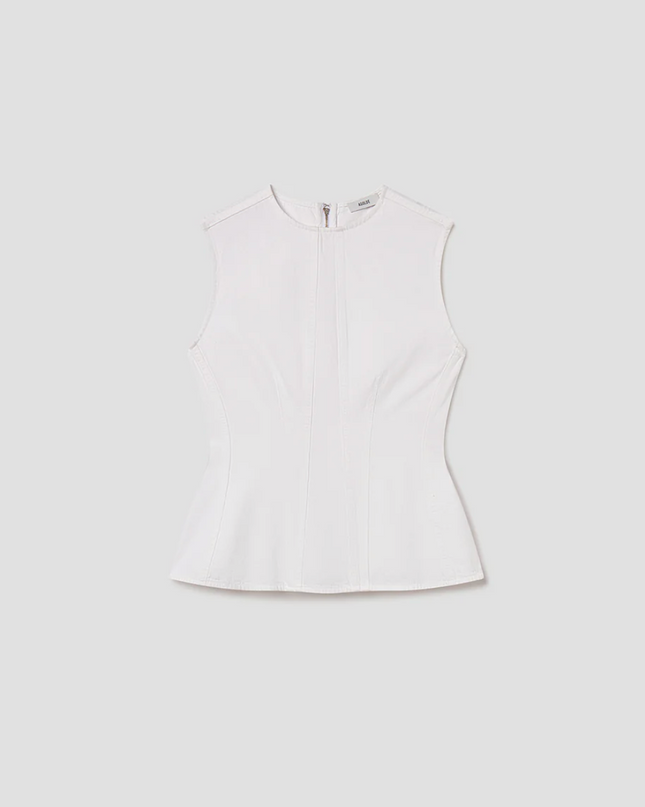Corbin Denim Shell Shirt In Marshmallow