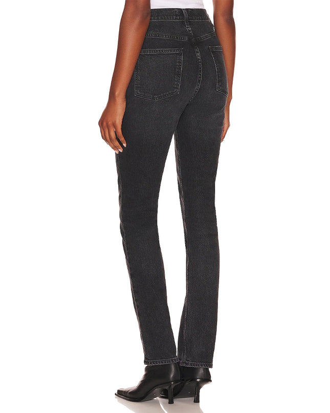 Freya High Rise Slim Jeans in Hoax