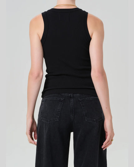 Isabel Rib Tank In Black