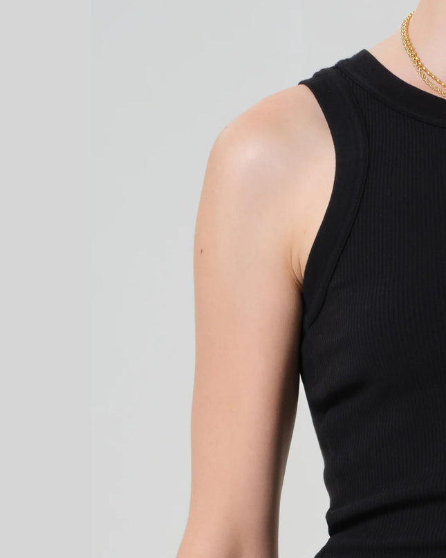 Isabel Rib Tank In Black