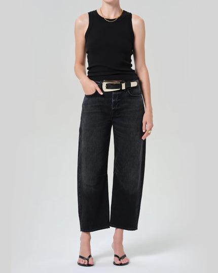 Isabel Rib Tank In Black