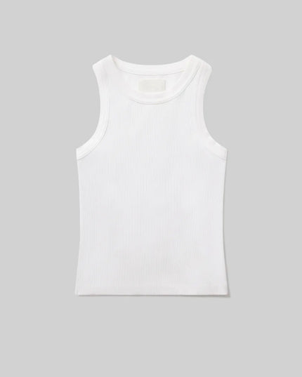 Isabel Rib Tank In White