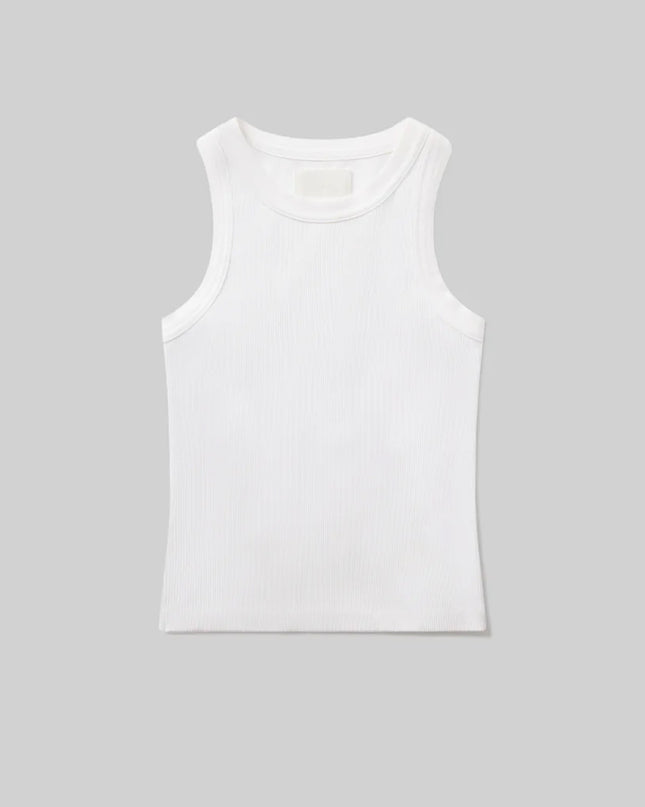 Isabel Rib Tank In White