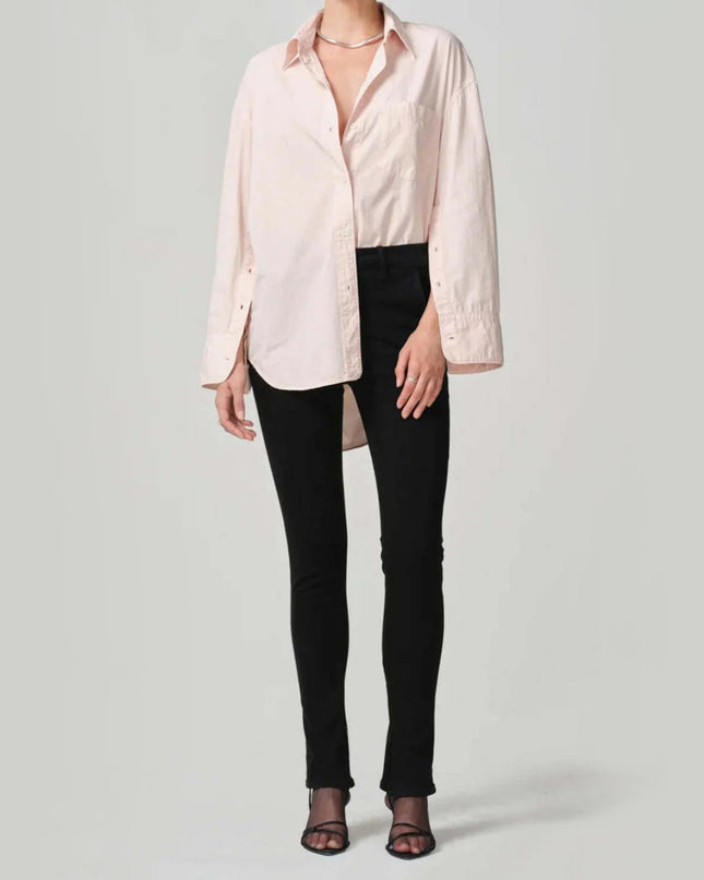 Jayla Split Skinny in Plush Black
