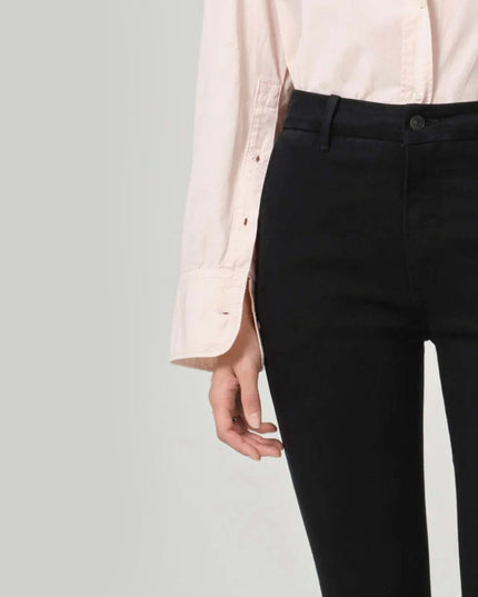 Jayla Split Skinny in Plush Black