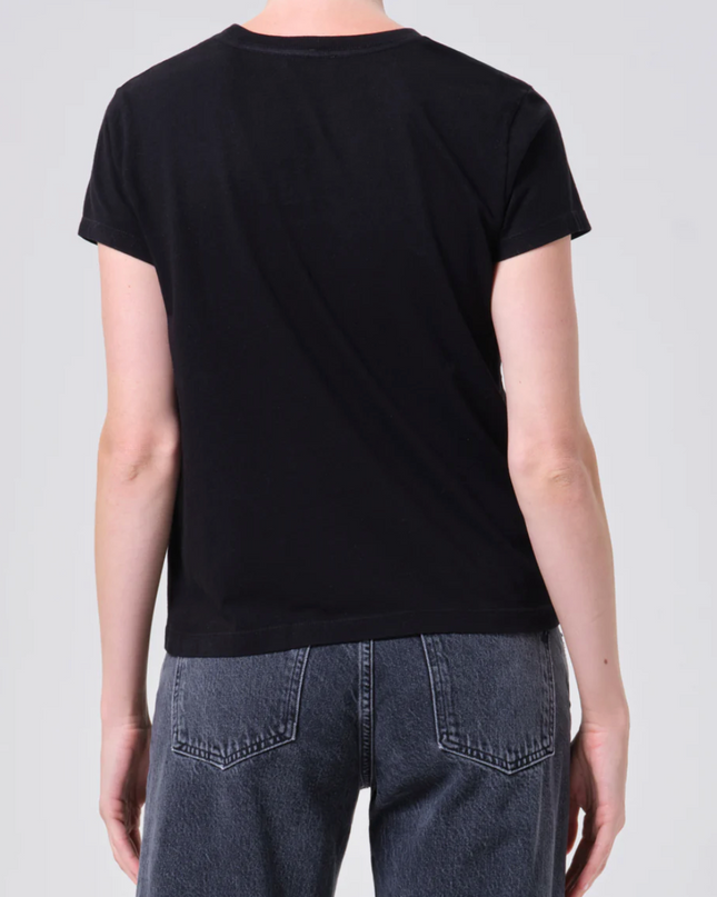 Long Line Adine Tee In Black