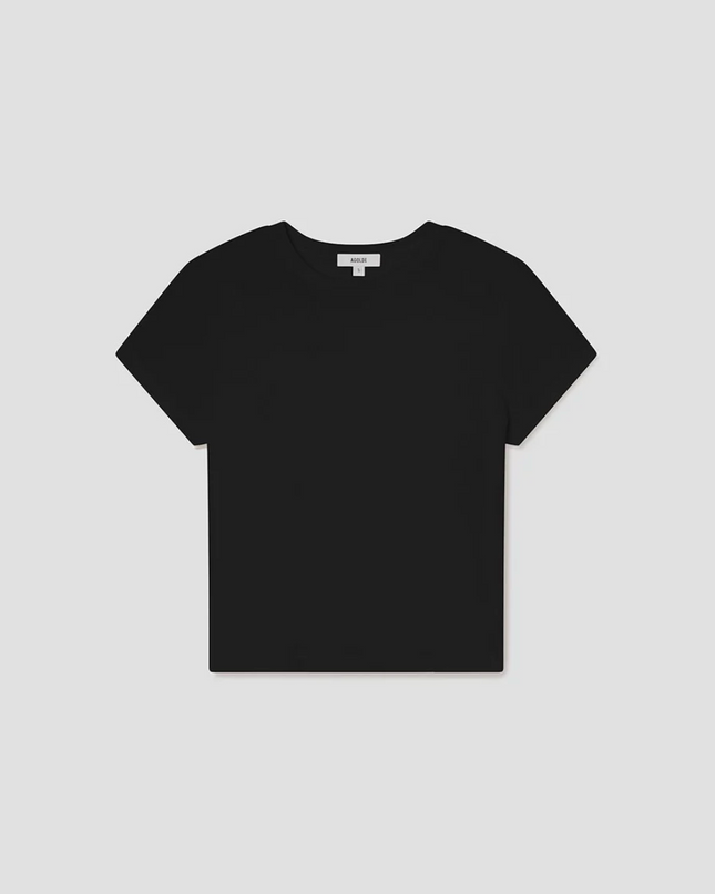 Long Line Adine Tee In Black