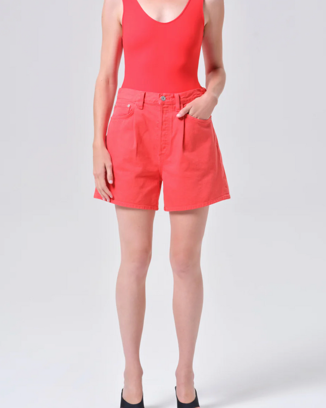 Rhoda Pleated A-Line Short In Carnival
