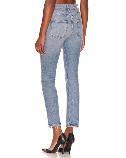 Riley Long Straight Jeans in Cove