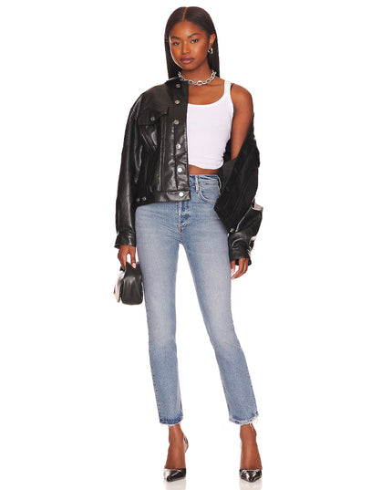 Riley Long Straight Jeans in Cove
