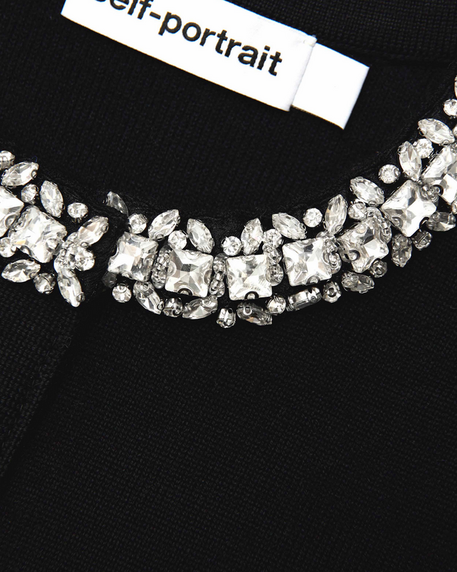 Black Embellished Cardigan