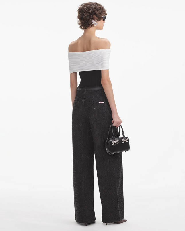 Black Rhinestone Jeans