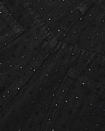 Black Rhinestone Jeans