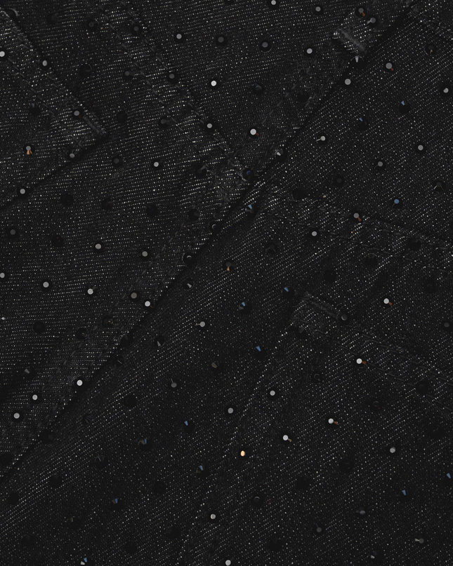 Black Rhinestone Jeans