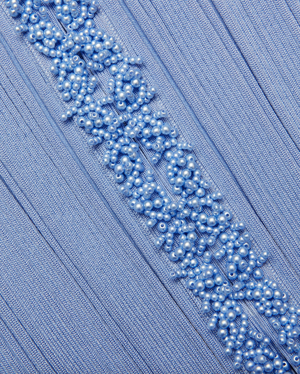 Blue Pearl Trim Cardigan