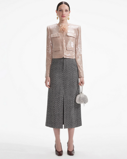 Champagne Sequin Jacket