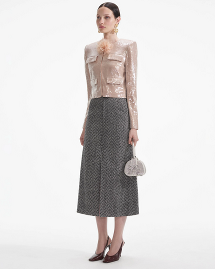 Champagne Sequin Jacket