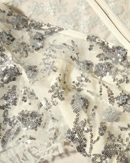 Champagne Sequin Midi Dress