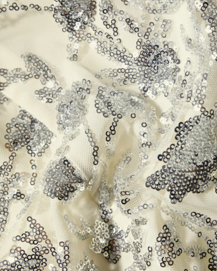 Champagne Sequin Midi Dress