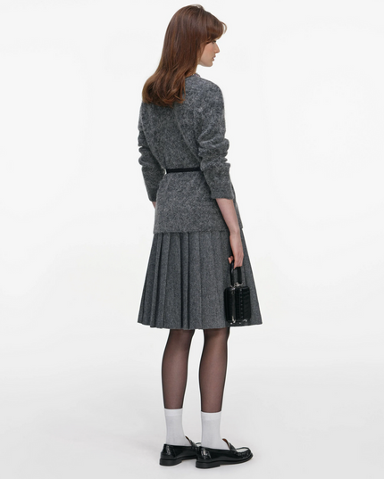 Charcoal Crystal Trim Cardigan