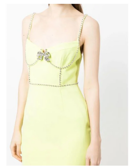 Crepe Bow Midi Dress