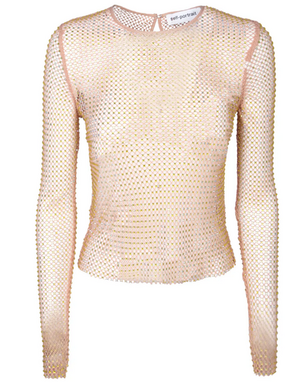Hotfix Fishnet Top
