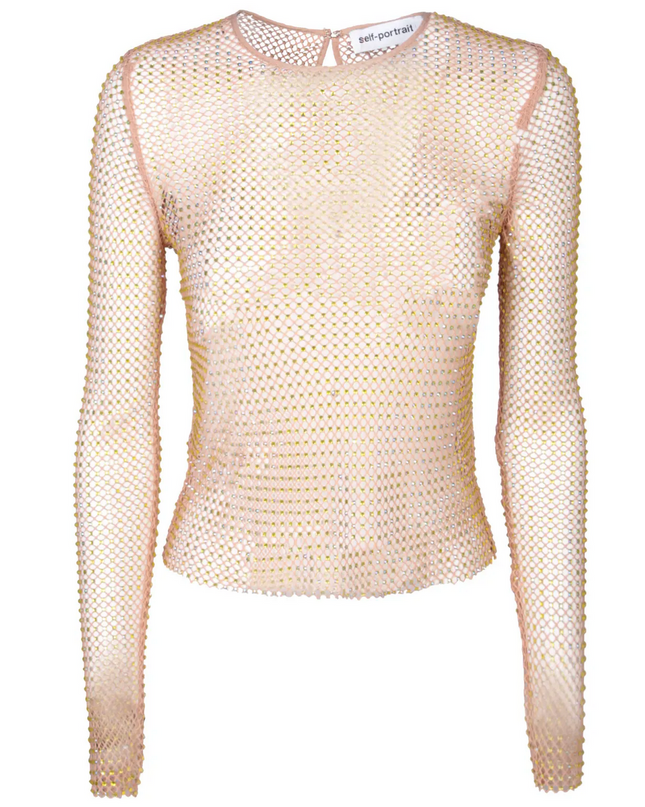 Hotfix Fishnet Top