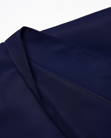 Navy Nylon Mini Skirt