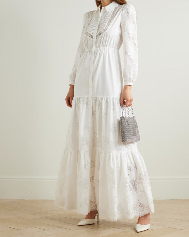 White Cotton Maxi Dress