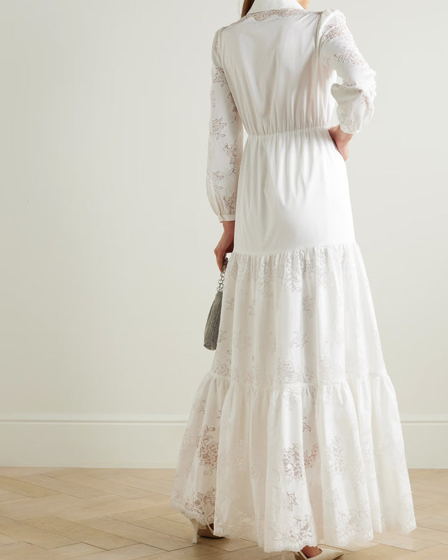 White Cotton Maxi Dress