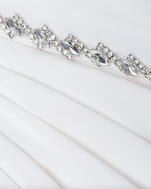 White Jersey Drape Maxi Dress