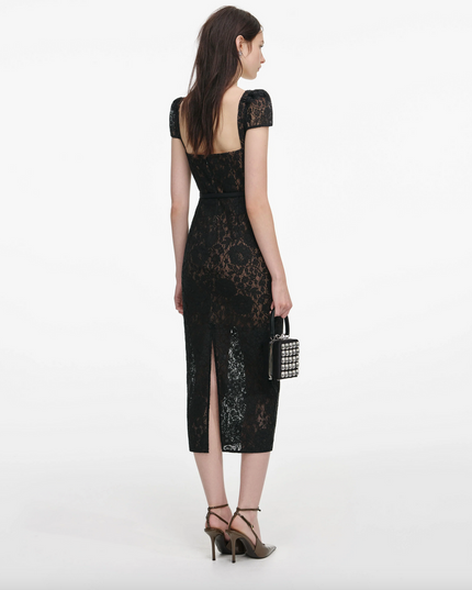 Sweetheart Lace Midi Dress