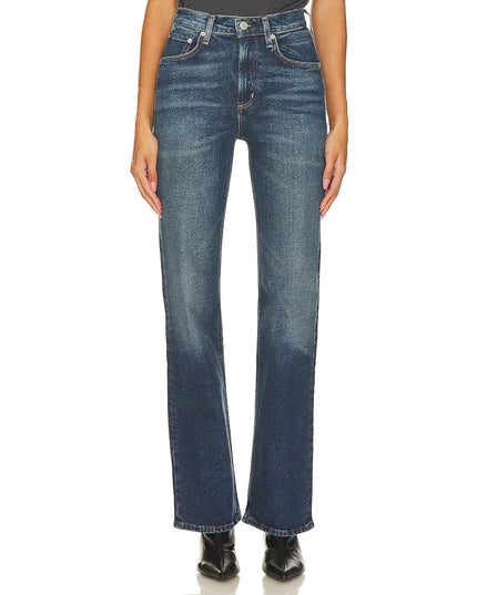 Vidia Mid Rise Boot Jeans in Garnish