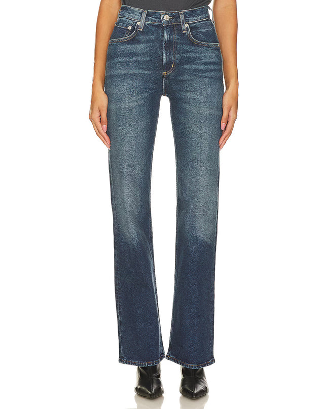 Vidia Mid Rise Boot Jeans in Garnish