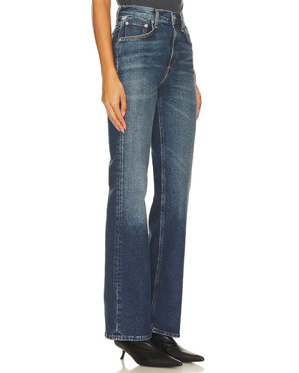 Vidia Mid Rise Boot Jeans in Garnish