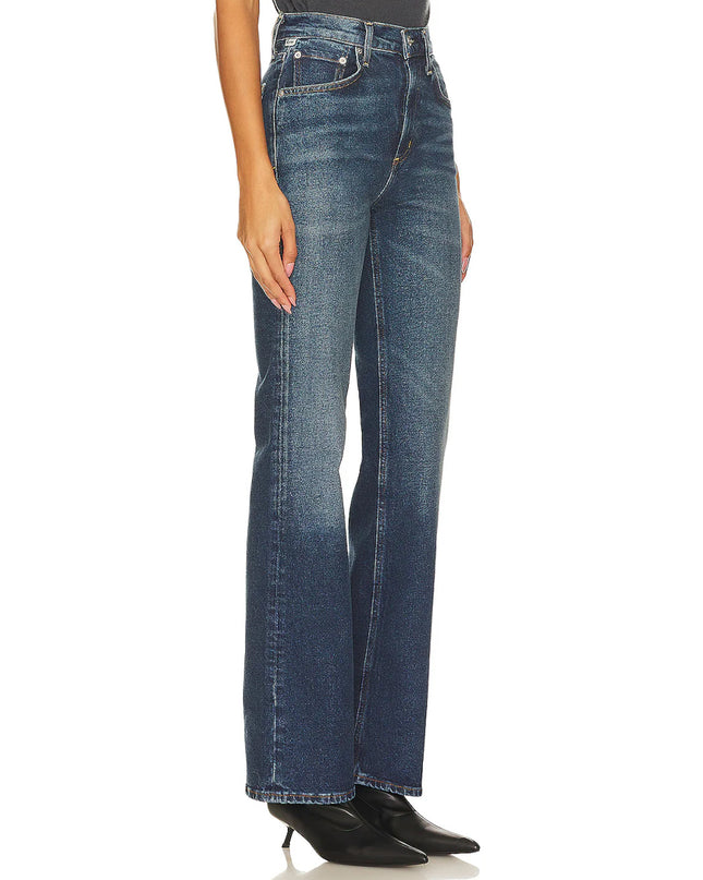 Vidia Mid Rise Boot Jeans in Garnish
